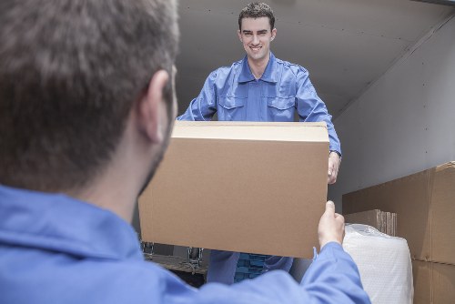 Securely loaded van with equipment and protected furniture