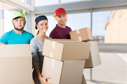 Removals team planning a Knightsbridge property move