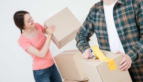Packing and transport support for a Knightsbridge move