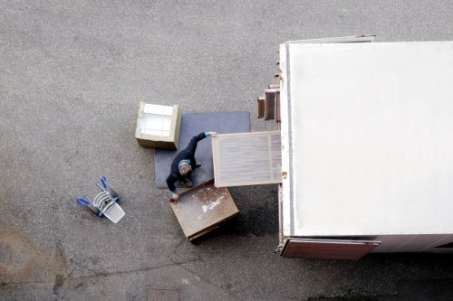 Moving van prepared for a Knightsbridge house removal