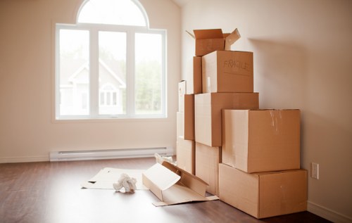 General UK moving service and legal terms concept