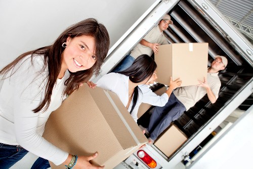 Careful loading of furniture and boxes for a Knightsbridge relocation