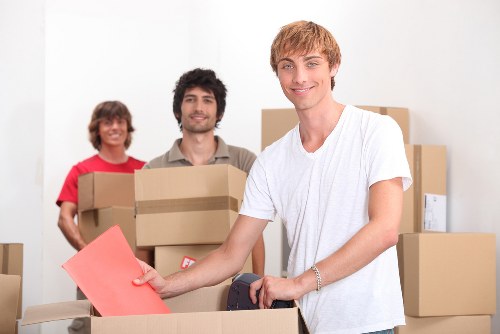 Packing materials and wrapped items for a Knightsbridge relocation